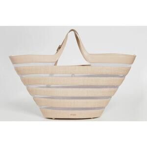 Cult Gaia Laszlo Large Straw Mesh Tote Bag